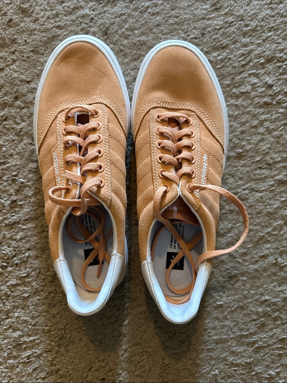 adidas Suede Low-Top Sneakers with White Trim